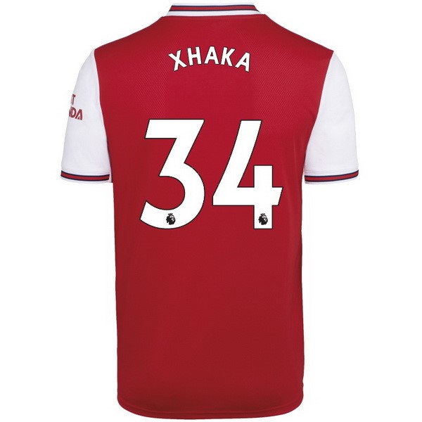 Maillot Football Arsenal NO.34 Xhaka Domicile 2019-20 Rouge